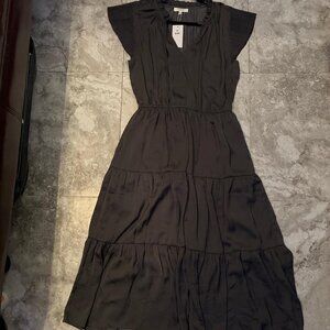 NEW Grey Maxi Short Sleeve Dress